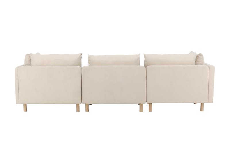 Zero Soffa m. Divan 3-sits Beige - Venture Home - Divansoffor & schäslongsoffa - 3 sits soffa med divan