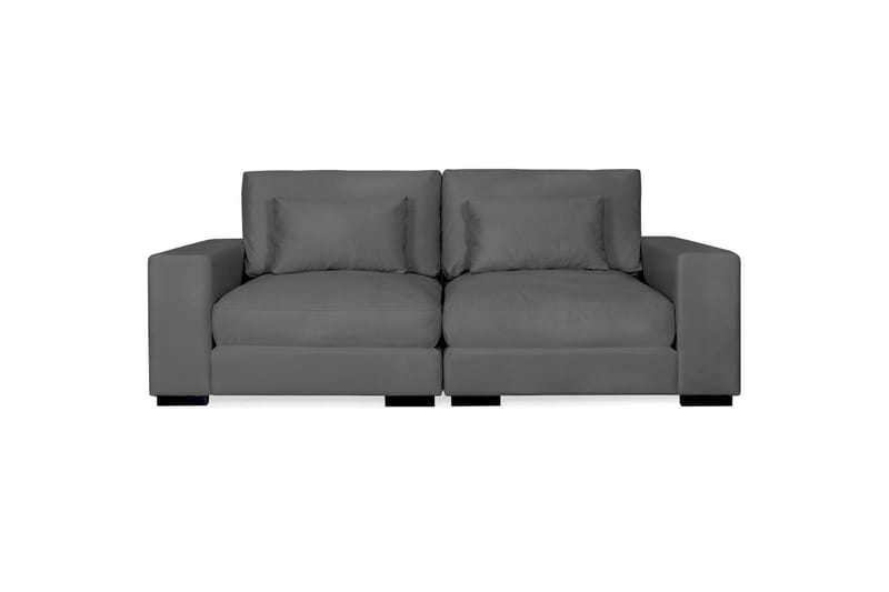 Dubai 2-sits soffa sammet - Mörkgrå - Möbler - Soffa - Sammetssoffa