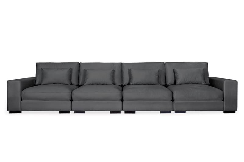 Dubai 4-sits soffa sammet - Mörkgrå - Möbler - Soffa - Sammetssoffa
