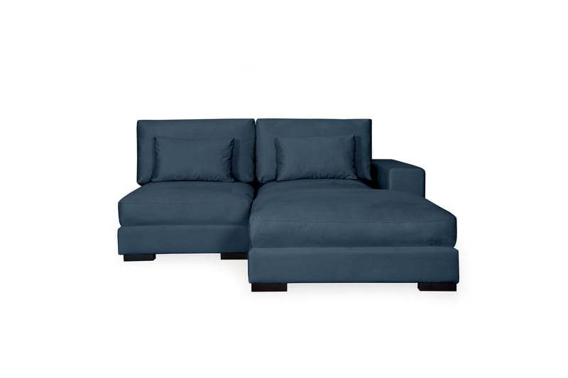 Dubai Divansoffa Vänster Sammet - Blå - Möbler - Soffa - Divansoffor & schäslongsoffa
