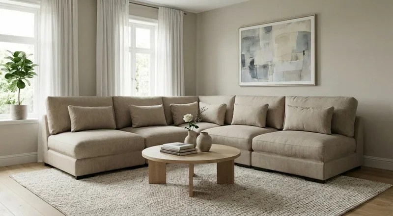 Dubai Hörnsoffa Extra Djup i Chenille - Brun - Möbler - Soffa - Hörnsoffa