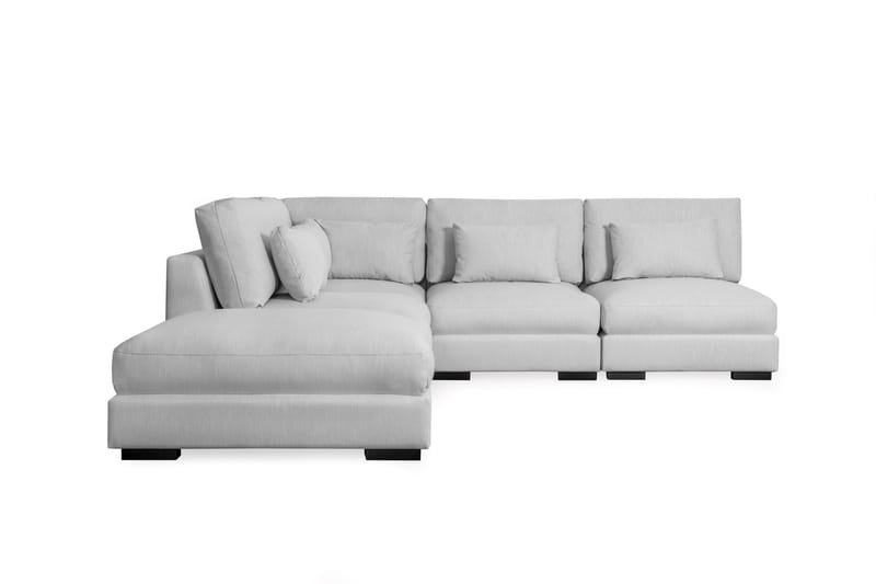 Dubai Schäslongsoffa Höger - Ljusgrå - Divansoffor & schäslongsoffa - 4 sits soffa med divan