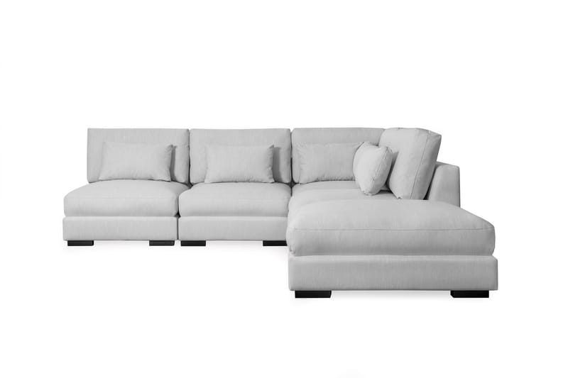Dubai Schäslongsoffa Vänster - Ljusgrå - Divansoffor & schäslongsoffa - 4 sits soffa med divan