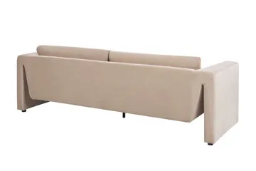 Durran Soffa 3-sits - Beige/Svart - Möbler - Soffa - Sammetssoffa