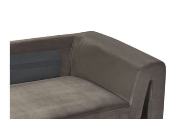 Durran Soffa 3-sits - Grå/Svart - Möbler - Soffa - Sammetssoffa