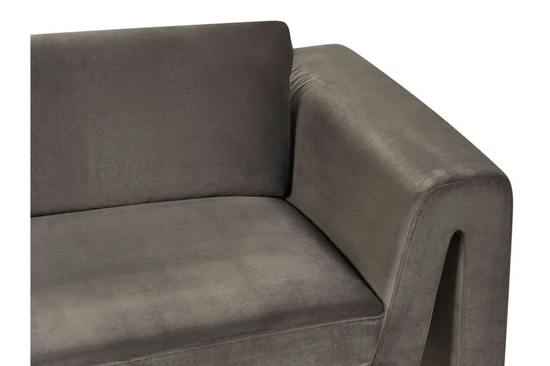 Durran Soffa 3-sits - Grå/Svart - Möbler - Soffa - Sammetssoffa