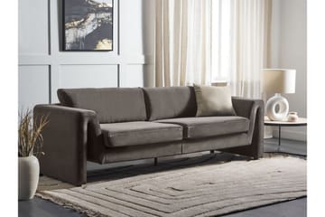 Durran Soffa 3-sits - Grå/Svart - Möbler - Soffa - Sammetssoffa