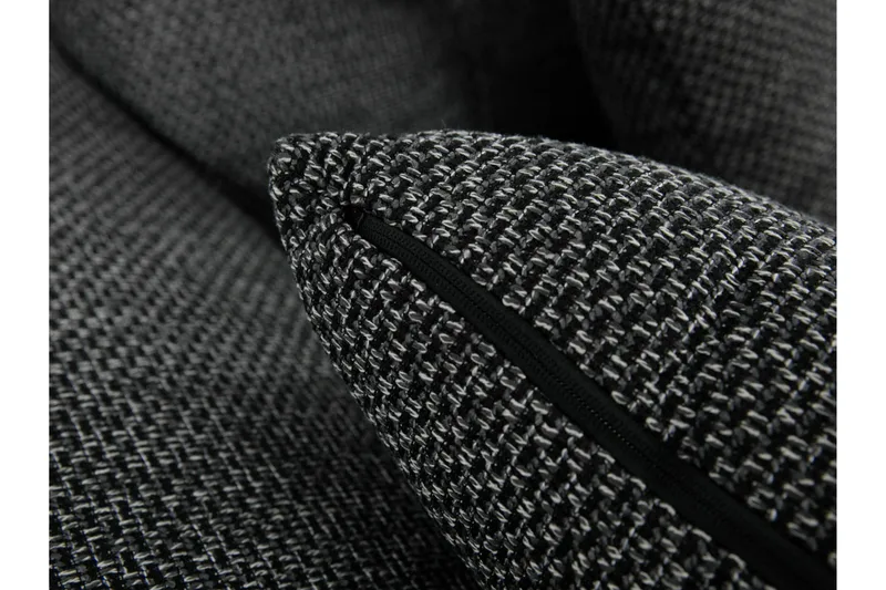 Dynir Soffa med Divan och Schäslong 4-sits - Vit/Svart - Möbler - Soffa - Skinnsoffor