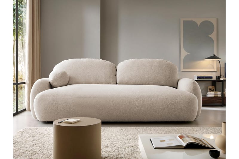 Efrem Bäddsoffa 3-sits - Beige - Möbler - Soffa - Bäddsoffa