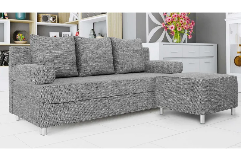 Eifion Bäddsoffa 3-sits - Grå - Möbler - Soffa - Bäddsoffa