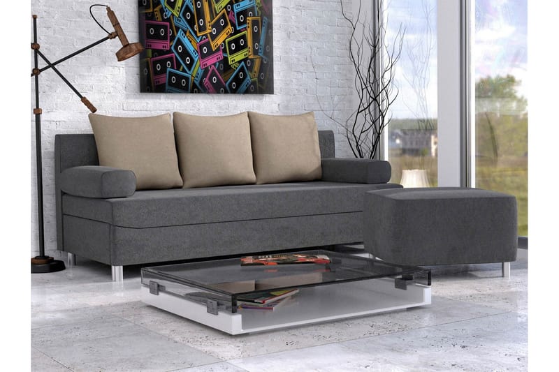 Eifion Bäddsoffa 3-sits - Mörkgrå - Möbler - Soffa - Bäddsoffa