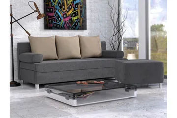 Eifion Bäddsoffa 3-sits - Mörkgrå - Möbler - Soffa - Bäddsoffa