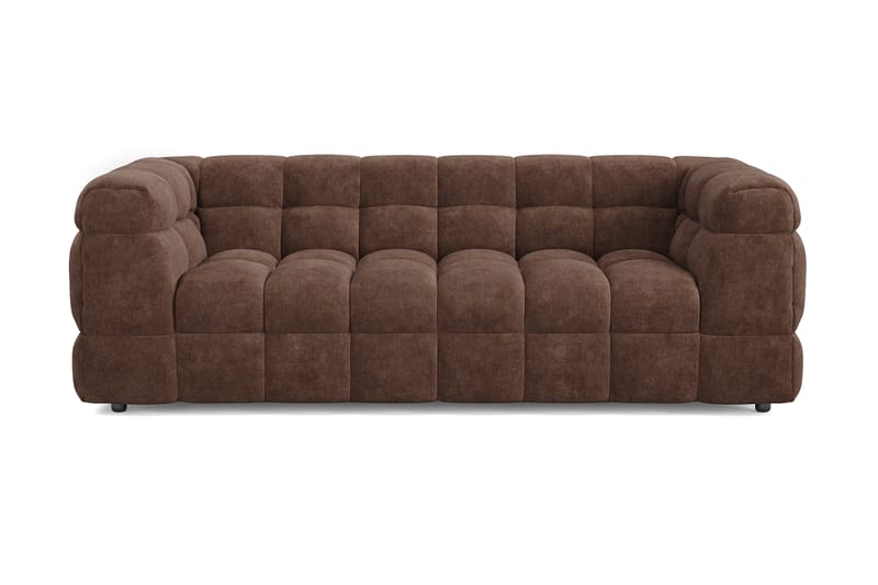 Elise 3-sits Bubblig Soffa - Brun - Möbler - Soffa - 3 sits soffa
