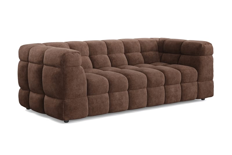 Elise 3-sits Bubblig Soffa - Brun - Möbler - Soffa - 3 sits soffa
