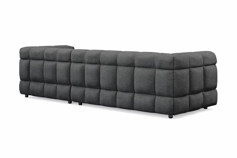 Elise 3-sits Bubblig Soffa med Divan Höger - Mörkgrå - Möbler - Soffa - Divansoffor & schäslongsoffa