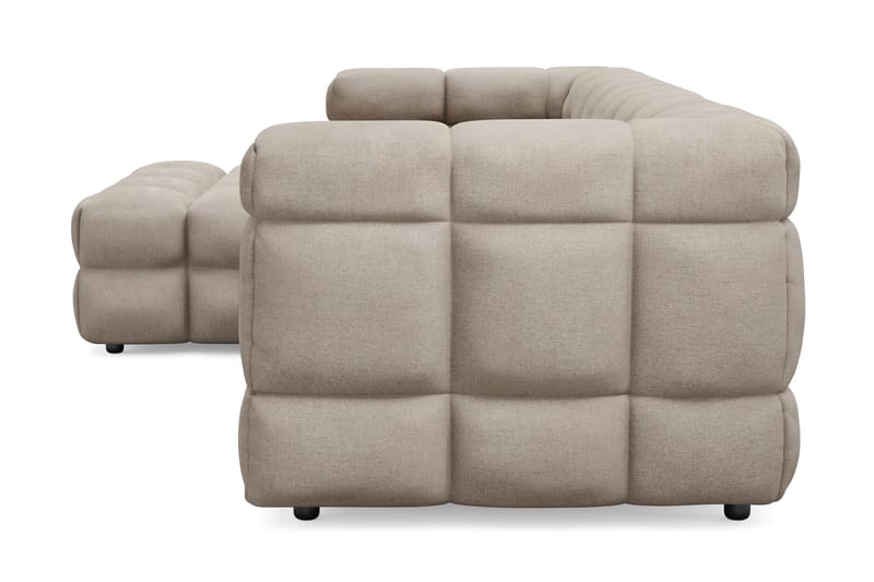 Elise 3-sits Bubblig Soffa med Divan Vänster - Beige - Möbler - Soffa - Divansoffor & schäslongsoffa