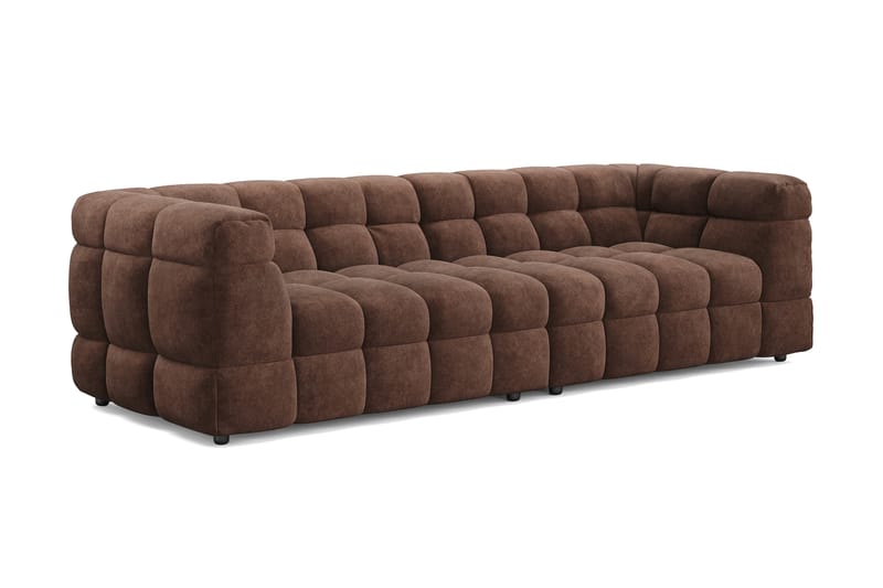 Elise 4-sits Bubblig Soffa - Brun - Möbler - Soffa - 4 sits soffa