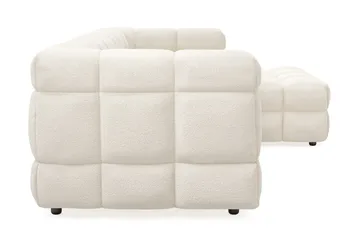 Elise 4-sits Bubblig Soffa med Divan Höger - Beige - Möbler - Soffa - Divansoffor & schäslongsoffa