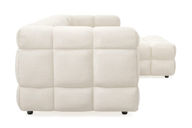 Elise 4-sits Bubblig Soffa med Divan Höger - Beige - Möbler - Soffa - Divansoffor & schäslongsoffa
