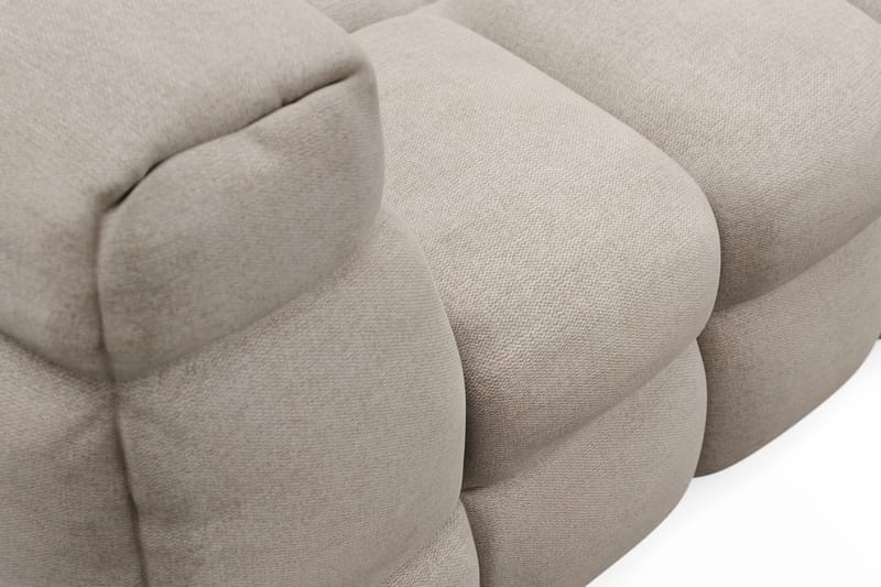 Elise 4-sits Bubblig Soffa med Divan Höger - Beige - Möbler - Soffa - Divansoffor & schäslongsoffa