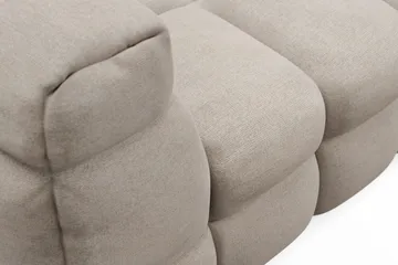 Elise 4-sits Högervänd L-formad Bubblig Divansoffa 274 cm i Tyg - Beige - Möbler - Soffa - Divansoffor & schäslongsoffa