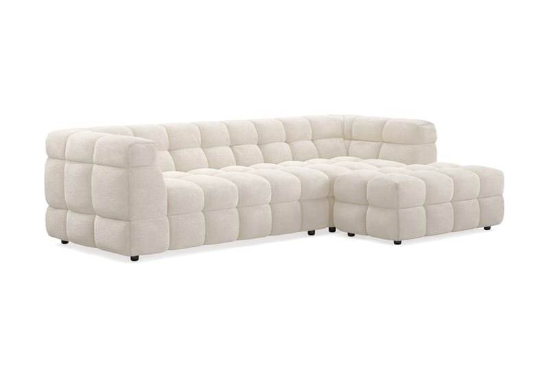 Elise Bubblig Soffgrupp 3-sits Divansoffa Vänster + Fåtölj - Beige - Möbler - Soffa - Soffgrupp