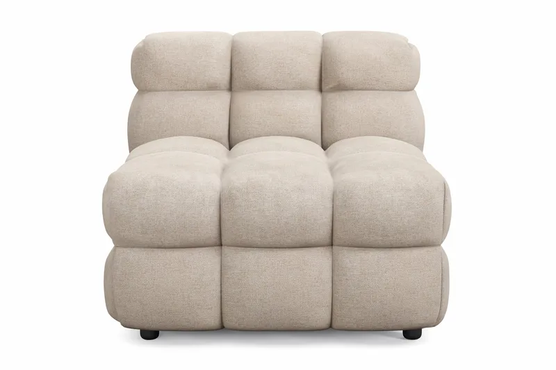 Elise Bubblig Soffgrupp 3-sits Soffa + Fåtölj - Beige - Möbler - Soffa - Soffgrupp