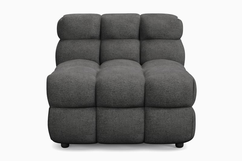 Elise Bubblig Soffgrupp 4-sits Divansoffa Höger + Fåtölj - Mörkgrå - Möbler - Soffa - Soffgrupp