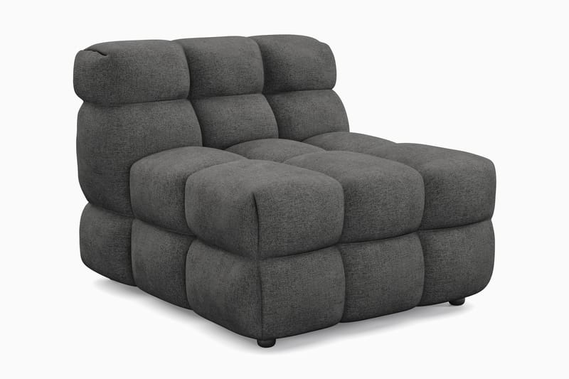 Elise Bubblig Soffgrupp 4-sits Divansoffa Höger + Fåtölj - Mörkgrå - Möbler - Soffa - Soffgrupp