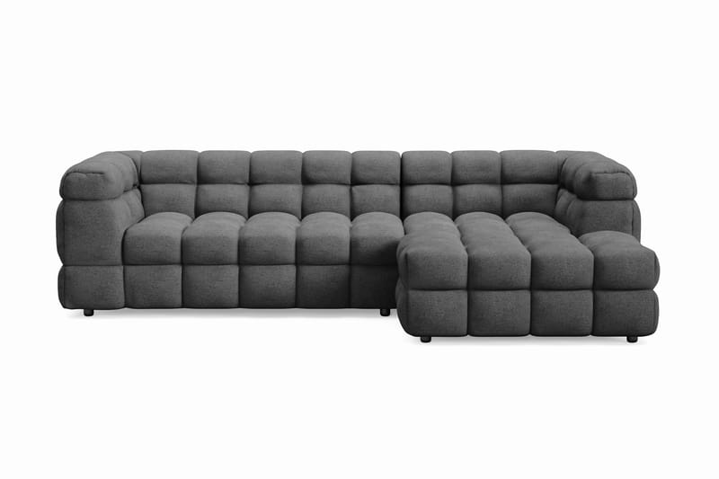Elise Bubblig Soffgrupp 4-sits Divansoffa Höger + Fåtölj - Mörkgrå - Möbler - Soffa - Soffgrupp