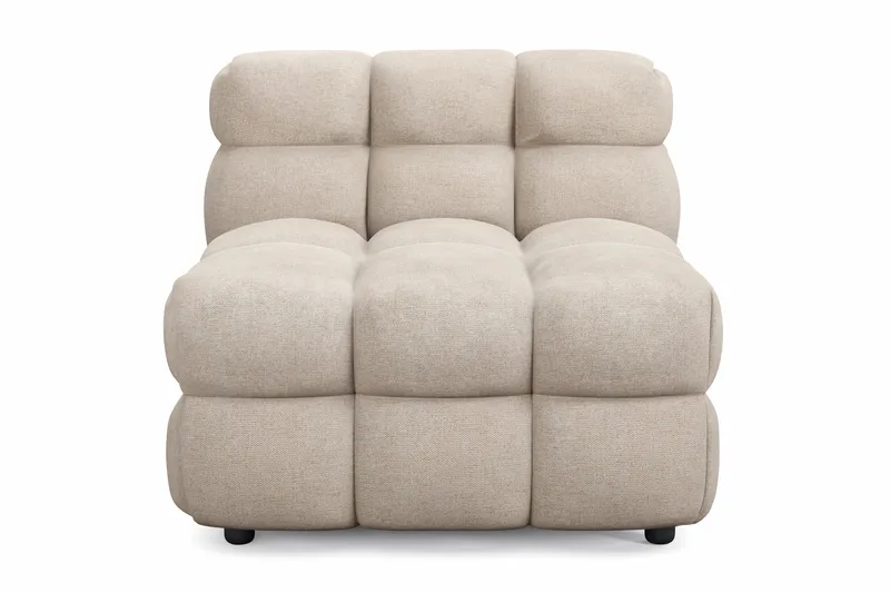 Elise Bubblig Soffgrupp 4-sits Divansoffa Vänster + Fåtölj - Beige - Möbler - Soffa - Soffgrupp