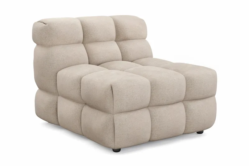 Elise Bubblig Soffgrupp 4-sits Divansoffa Vänster + Fåtölj - Beige - Möbler - Soffa - Soffgrupp