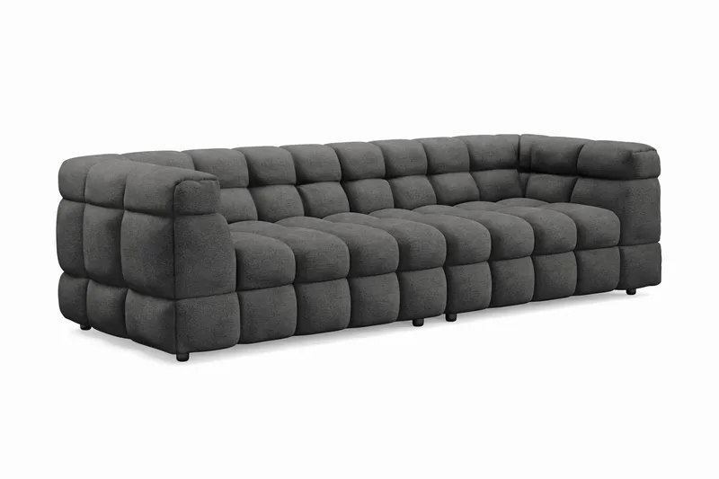 Elise Bubblig Soffgrupp 4-sits Soffa + Fåtölj - Mörkgrå - Möbler - Soffa - Soffgrupp