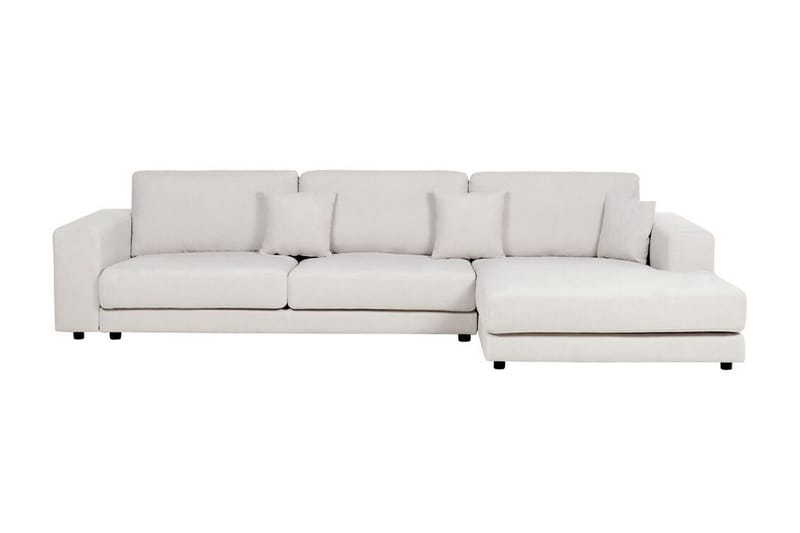 Ersi Hörnsoffa 4-sits, Vit/Svart