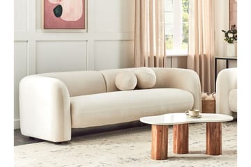 Fabion Soffa 3-sits - Cream - Möbler - Soffa - Sammetssoffa