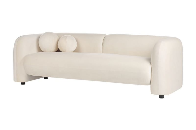 Fabion Soffa 3-sits - Cream - Möbler - Soffa - Sammetssoffa
