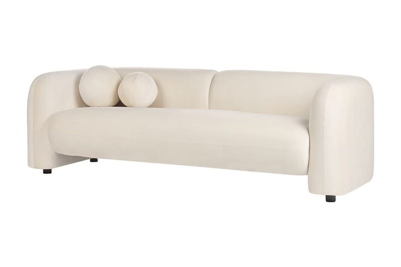 Fabion Soffa 3-sits - Cream - Möbler - Soffa - Sammetssoffa