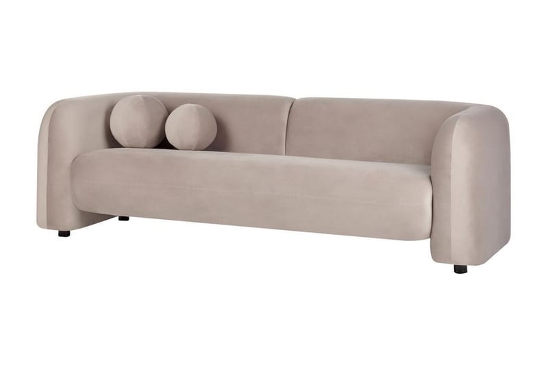 Fabion Soffa 3-sits - Taupe - Möbler - Soffa - Sammetssoffa