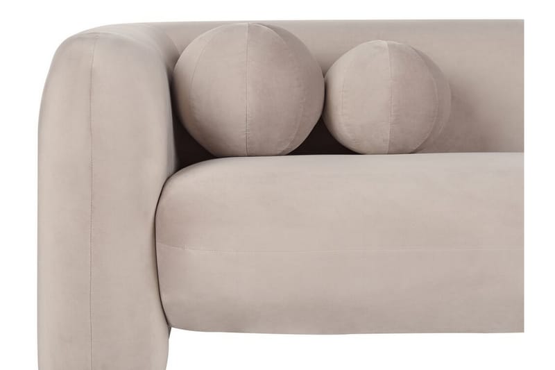 Fabion Soffa 3-sits - Taupe - Möbler - Soffa - Sammetssoffa