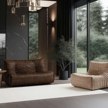 Feylorin 3-sits Soffa - Brun - Möbler - Soffa - 3 sits soffa