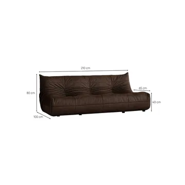 Feylorin 3-sits Soffa - Brun - Möbler - Soffa - 3 sits soffa