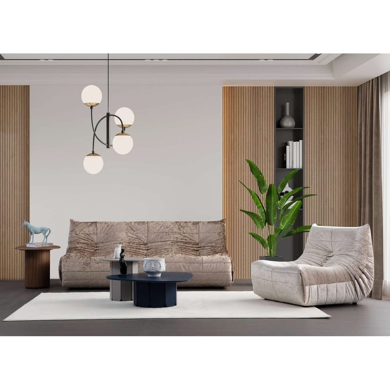 Feylorin 3-sits Soffa - Krämvit - Möbler - Soffa - 3 sits soffa