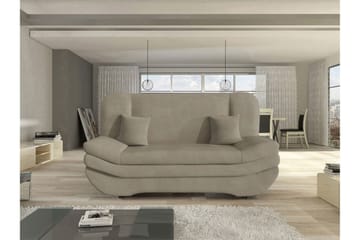 Figurelle 2-sits Fällbar Bäddsoffa 130x190 cm med Förvaring i Tyg - Beige - Möbler - Soffa - Bäddsoffa