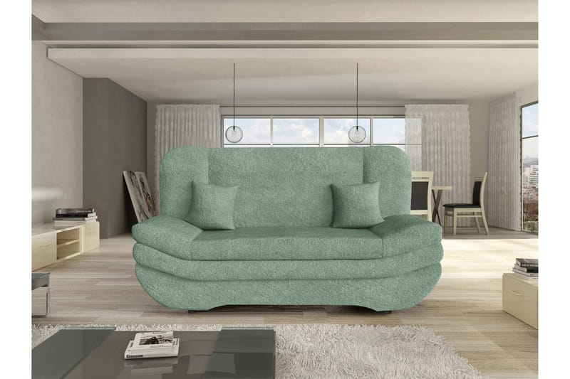 Figurelle Bäddsoffa 2-sits i Bouclé - Grön - Möbler - Soffa - Bäddsoffa