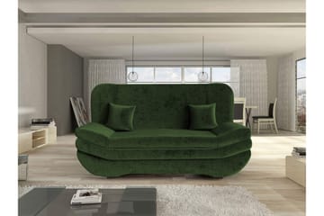 Figurelle Bäddsoffa 2-sits i Chenille - Grön - Möbler - Soffa - Bäddsoffa