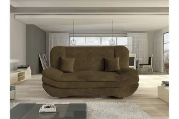Figurelle Bäddsoffa 2-sits i Sammet - Brun - Möbler - Soffa - Bäddsoffa