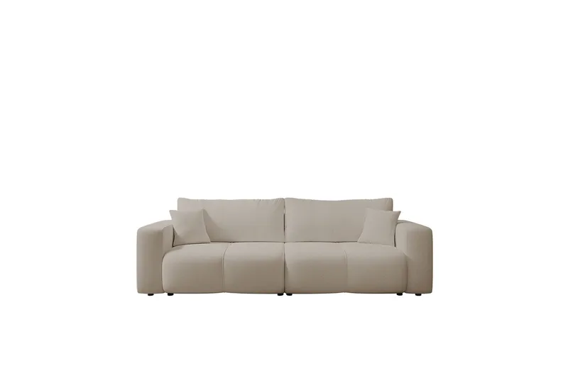 Flo 3-sits Bäddsoffa med Förvaring i Tyg, Beige