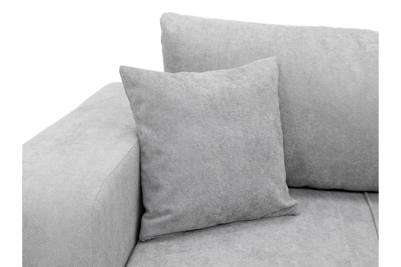 Flo Bäddsoffa 3-sits i Plysch - Gul - Möbler - Soffa - Bäddsoffa