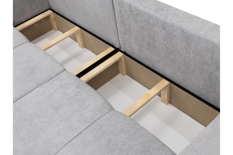 Flo Bäddsoffa 3-sits i Plysch - Gul - Möbler - Soffa - Bäddsoffa