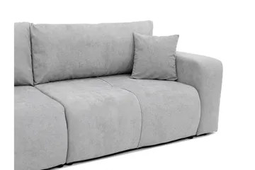 Flo Bäddsoffa 3-sits i Plysch - Gul - Möbler - Soffa - Bäddsoffa